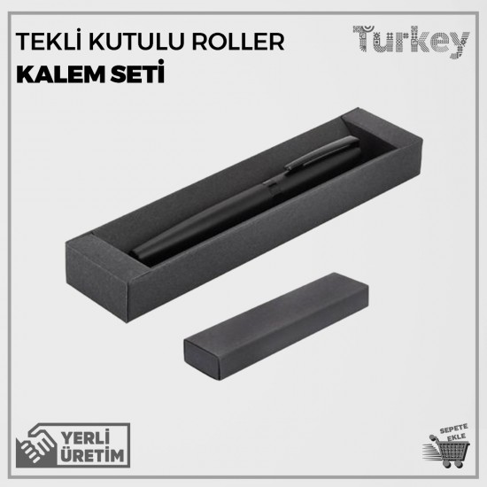 Tekli Kutulu Roller Kalem Seti